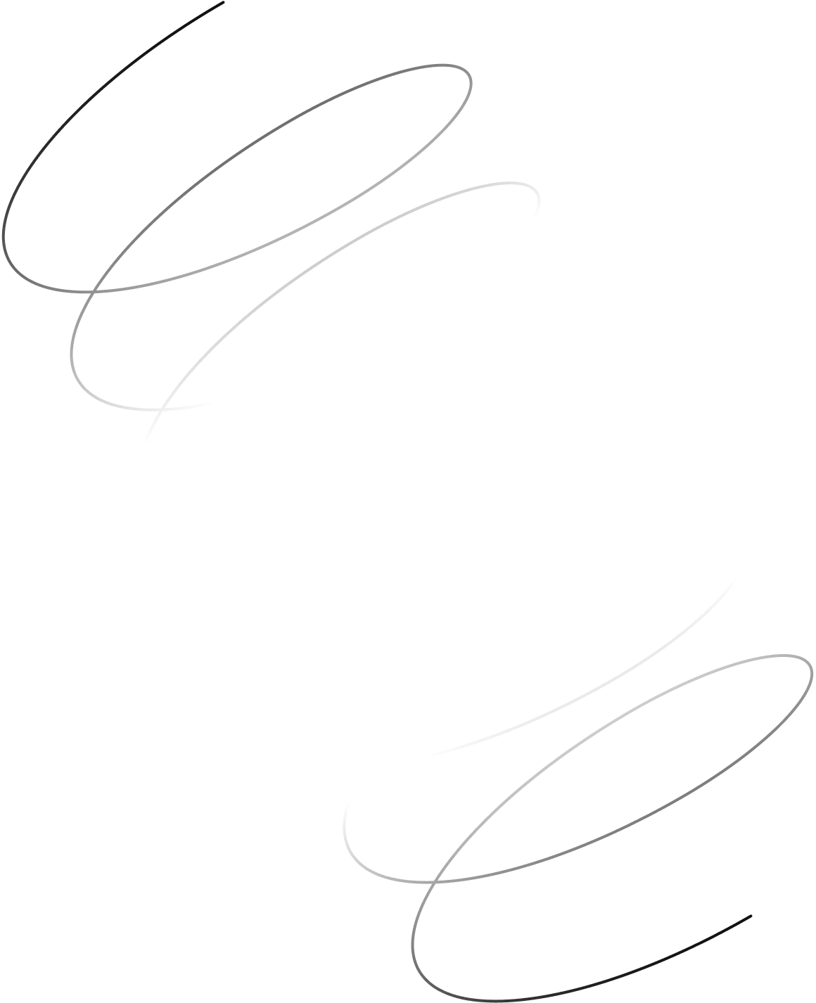 Spiral shape with gradient shading